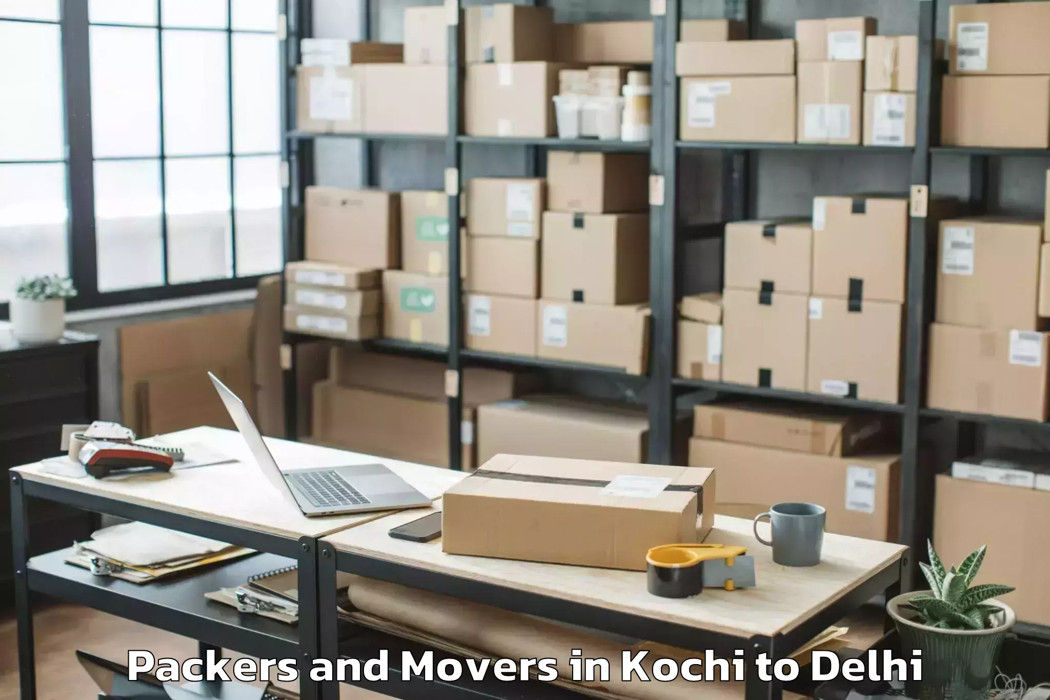 Book Kochi to Parsvnath Mall Akshardham Packers And Movers